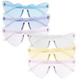 thumbnail image 3 of GOOHOCHY Heart Shaped Sunglasses for Women Assorted Color PC Material Fashionable Lightweight Perfect for Decoration and Parties, 3 of 8