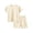 Light Yellow, variant on Ulitacool Girls'S Outfit Summer Children'S Home Round Neck Cartoon Prints Short Sleeved T Shirt Shorts Leisure Clothing 3-4 Years Pink