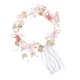 thumbnail image 4 of KAKOWELY Diadema con corona de flores hecha a mano, tocado floral, accesorios para el cabello de boda, 4 of 4