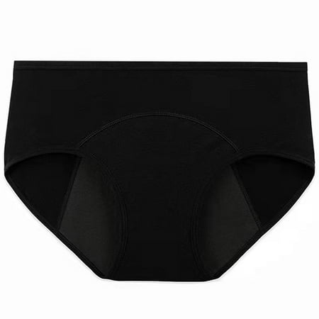 

1 Pack Menstrual Period Underpants for Women Mid Waist Cotton Postpartum Panties Full Coverage Stretch Briefs