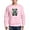 Pink, variant on - Batty Bear Green Sweatshirt - Crew Neck Sweatshirt