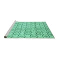 thumbnail image 2 of Ahgly Company Machine Washable Indoor Rectangle Abstract Turquoise Blue Modern Area Rugs, 4' x 6', 2 of 4
