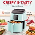 thumbnail image 2 of DASH Tasti-Crisp™ Horno freidora de aire eléctrico, 2.6 cuartos de galón, Aqua – Freidora de aire compacta para alimentos más saludables en minutos, ideal para espacios pequeños, apagado automático,, 2 of 5