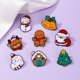 thumbnail image 5 of Broche de colección navideña transfronteriza, venta caliente, comercio exterior, campana, muñeco de nieve, accesorios de vestir, insignia de dibujos animados de Halloween, 5 of 5
