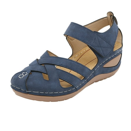 Sandals Breathable Women Summer Comfy Sandals for Women Beach Fashion Wedges Peep Sandals with Rhinestones for Women Shoes Toe Comfortable Women s Hot Sandals for Women Sandals