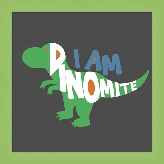 Great Art Now Dinomite by Anna Quach, Framed Wall Art, 14W x 14H
