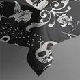 thumbnail image 4 of Black Halloween Letter Bat Pattern Rectangle Tablecloth 60"x102",Waterproof Polyester Rectangle Table Cloth, Wipeable Spillproof Polyester Tablecloth for Dining, Camping, Indoor and Outdoor, 4 of 6