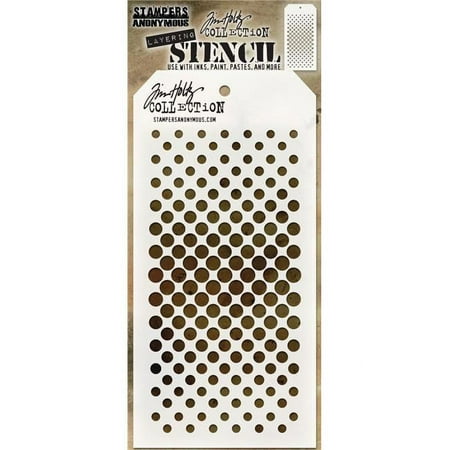 UPC: 0644216933921 | Tim Holtz Layered Stencil 4.125 X8.5 -Gradient Dot