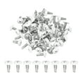 thumbnail image 1 of Uxcell 60 Pcs M4.8x13mm Vis Autotaraudeuses Blanches pour Métal, Argent, 1 of 6