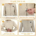 thumbnail image 3 of 3Pcs Cinch Clips Vintage Sweater Clips Dress Clips Back Cinch Elastic Shawl Clips Cardigan Collar Clips Fit Dress Cinch Clip Pant Cintura Tightener Clips Ropa para Mujeres (3 Estilos), 3 of 4