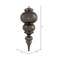 thumbnail image 3 of Vickerman 14" Gunmetal Shiny Finial Christmas Ornament UV Treated with Drilled and Wired Cap, 3 of 7