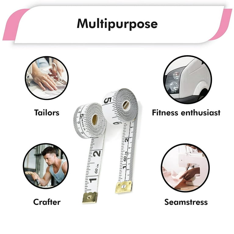 60in Body Measuring Tailor Tape Ruler Sewing Cloth Measure Seamstress Soft Flat