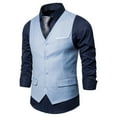 thumbnail image 3 of CEHVOM Gilet de Costume Formel Automne Hiver pour Hommes, 3 of 4