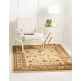 thumbnail image 3 of Rugs.com Aditi Collection Rug – 5' 3 Square Cream Low Rug Perfect For Living Rooms, Kitchens, Entryways, 3 of 9