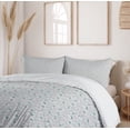 thumbnail image 6 of Ambesonne Meadow Duvet Cover Sets, Exotic Orchids Blooming Art, 2-Queen, Pale Seafoam and Pale Grey, 6 of 7