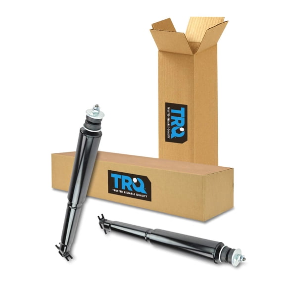 TRQ Shock Absorbers Front Left LH Right RH Pair Set for 97-06 Jeep Wrangler SBA60271