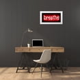 thumbnail image 3 of Carr, Hailey 18x11 White Modern Wood Framed Museum Art Print Titled - Neon Breathe RB, 3 of 4