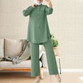 thumbnail image 2 of NMMUED Abayas for Women Muslim Dresses for Women Abaya Dress for Women's Muslim 2 Pieces Sets /, Green XXXL, 2 of 5
