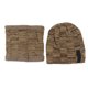 thumbnail image 1 of Gorro para Hombre Bufanda Cálido A Prueba de Viento Elástico Forro Polar Engrosado Conjunto de Gorro de Punto de Invierno para Montar Senderismo Esquí Marrón, 1 of 14