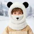 thumbnail image 2 of Chapeau d'Hiver pour Enfants avec Foulard Intégrée pour Garçons Filles Tout-Petits Confort par Temps Froid, 2 of 8