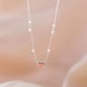 thumbnail image 1 of Collar de perlas de amor de niña rosa para mujer, diseño de nicho de lujo ligero y de alta gama, collar de clavícula con todo incluido, 1 of 6