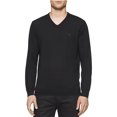 thumbnail image 1 of Suéter de Merino Calvin Klein Cuello en V Negro Mediano, 1 of 1