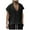 Black, variant on Men's V Neck Loose Fit Jacquard Knit Sleeveless Casual Tank Top Breathable Comfortable Summer Vest Men's Tops T-Shirt Casual Crew Neck Loose