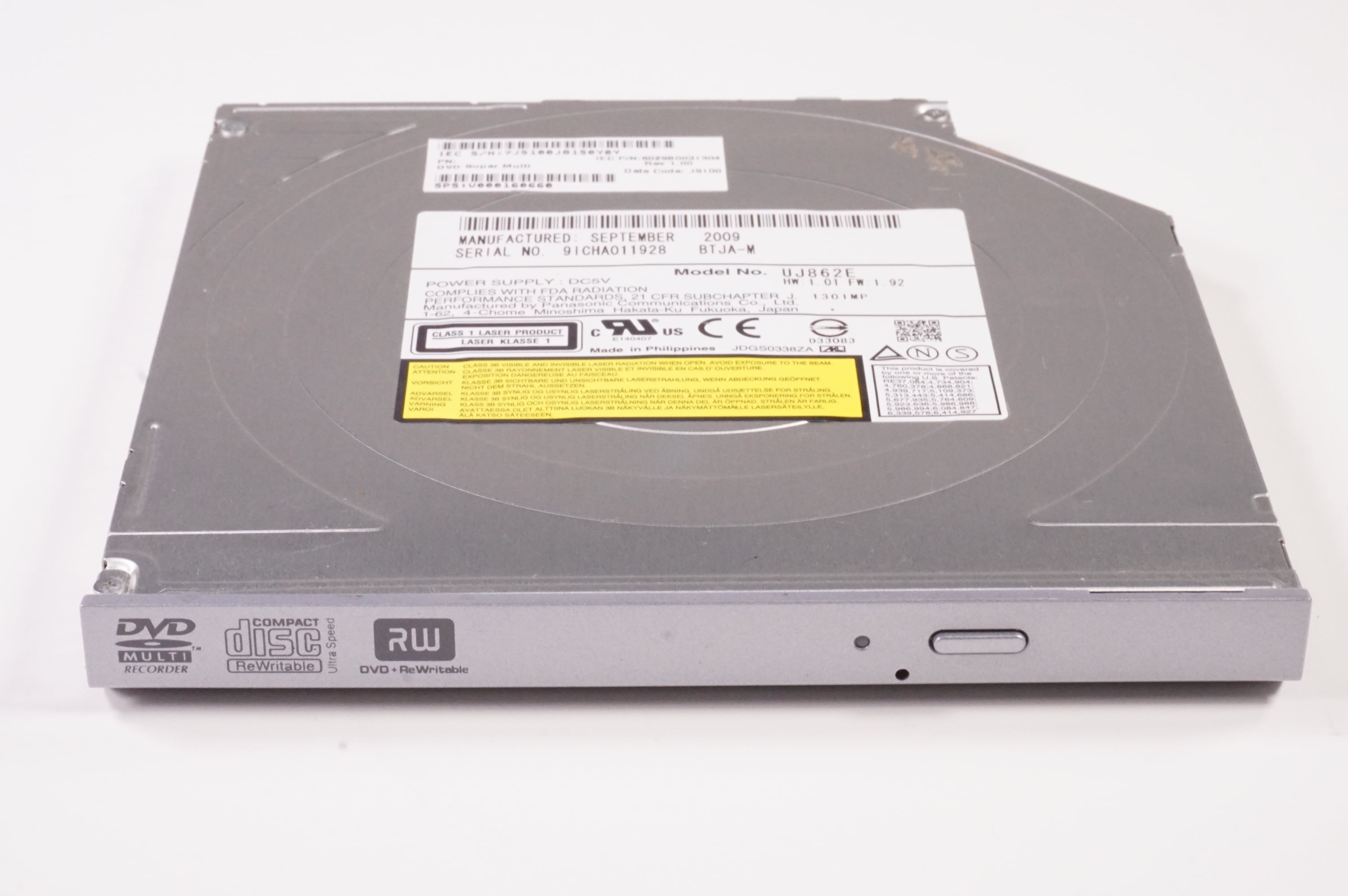 Toshiba, SATA Black DVD-RW Drive, TS-L633, Slim and Compact Design