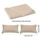 thumbnail image 3 of Láminas De Fibra Juego de sábanas de poliéster de 3 piezas con 2 fundas de almohada, 150x230 cm, color liso, lavables, para colchón estándar (caqui). Rkxzt, 3 of 9