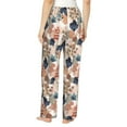 thumbnail image 3 of Goofa Watercolor Plants Printed Soft Pajama Pants for Women, Wide Leg Comfy Casual Lounge Yoga Pants-Large, 3 of 9