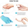thumbnail image 4 of Casewin Moisturizing Gel Gloves, Touch Screen Cotton Gloves Heal Eczema Sleeping Lotion Hand Spa Treatment Gloves Repair Rough Cracked Dry Chapped Hands Skin - Blue, 4 of 6