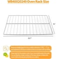 thumbnail image 2 of Upgraded WB48X20249 Oven Rack Replacement Parts for GE Stove Oven Parts, 23.7" x 16" Rack-flat for GE Range Oven Parts 304 Stainless Steel Oven Wire Rack Hotpoint Stove Parts Oven Rack 1 Pcs, 2 of 6