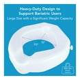 thumbnail image 6 of Carex Raised Toilet Seat with Safe Lock for Seniors, Adds 4.25" of Height, 300 lb Weight Capacity, 6 of 7
