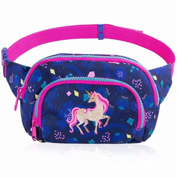 iFARADAY Adjustable Straps Kids Fanny Pack,Polyester,Navy Blue