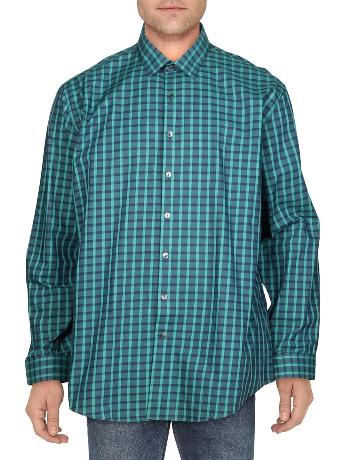 Kenneth Cole Reaction Mens Woven Plaid 