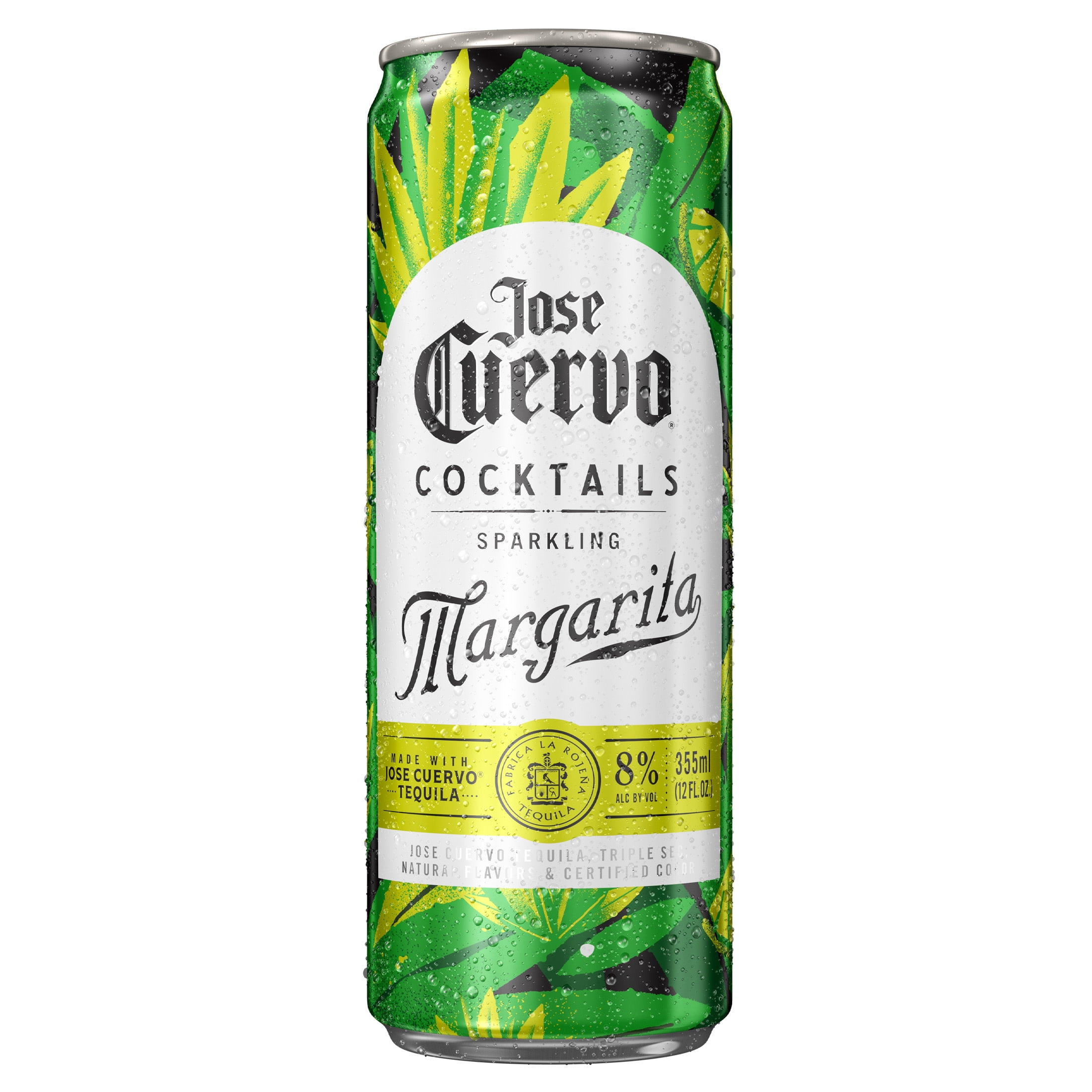 Jose Cuervo Sparkling Margarita Classic Lime Cocktail, 4 pack, 355 ml Cans, 8% ABV