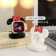 thumbnail image 3 of Soporte de carga de Mickey Mouse, soporte de escritorio de Minnie para Apple Watch 8, 7, 6, 5, 4, Iwatch 3, 2, 1 Se, base de carga de silicona con dibujos animados, 3 of 5