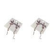 thumbnail image 1 of Jumpingount 1 par de pendientes de mujer, pendientes de tuerca para niñas, joyería elegante para la oreja para banquete, Navidad, Acción de Tamaño 14 Perla Insecto 2Conjunto, 1 of 6