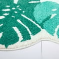 thumbnail image 5 of TOWN & COUNTRY PLAY In The Tropics Monstera Leaves Shaped Bath Mat, Absorbent Tufted Floor Mat, Non-Slip Backing, Machine Washable, Green, 20.4"x30.9", 5 of 9