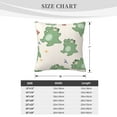 thumbnail image 4 of ZICANCN Decorative Throw Pillow Covers , Dinosaur Cartoon Background Couch Sofa Decorative Knit Pillow Covers for Living Room Farmhouse 24"x24", 4 of 8
