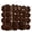 Coffee, variant on Flocked Velvet Christmas Ornaments, 46pcs Mix Size Shatterproof Plastic Christmas Hanging Balls for Xmas Tree, Wreath, Party & Holiday Home Decor, Wine