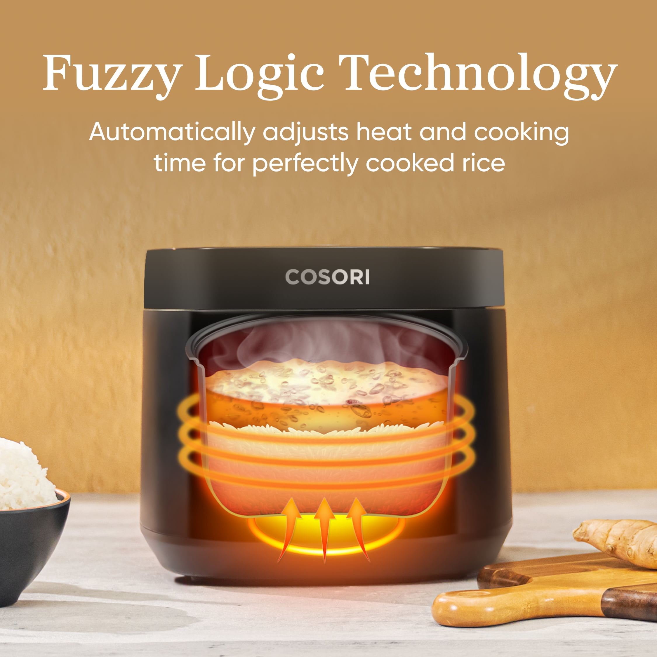 COSORI Rice Cooker with Ceramic Coating 5.0 Quart