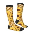 thumbnail image 2 of Zufioo Abstract Leopard Print Sunflower Print Long High Thigh Socks Knee-High Warm Stocking Women Boot Sock Leg Warmer High Socks for Daily Wear, Cosplay, 2 of 6