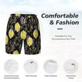 thumbnail image 5 of Balery Lavender Flowers Mens Swim Trunks Swim Shorts for Men Quick Dry Inseam Beach Shorts with Compression Liner Pocket-Large, 5 of 9
