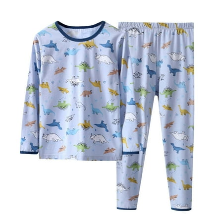 

Qiyuancai Toddler Outfits Big Boy Underwear Pure Cotton Pajamas Autumn And Winter Warm Children s Long Sleeve New Kid Clothes Sets