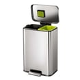 thumbnail image 1 of EKO Bote de basura cocina para reciclar 25+20L Madison doble compartimento bote de basura grande bote de basura doble resistente a huellas bote basura cocina, 1 of 5