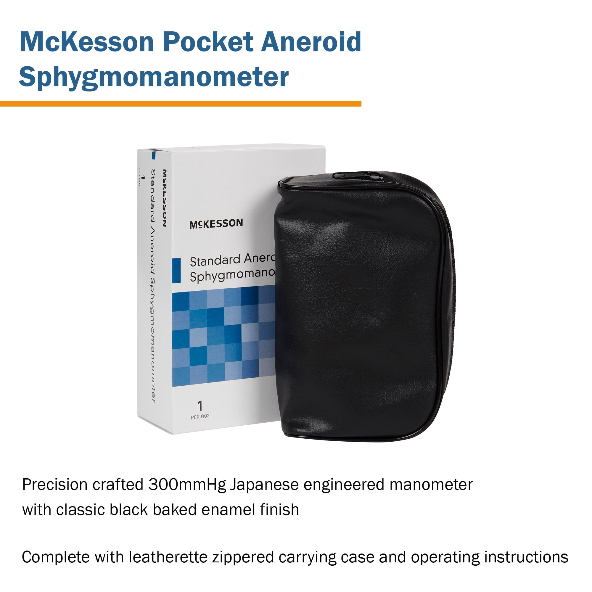 McKesson Pediatric Blood Pressure Unit, Aneroid Sphygmomanometer - Navy, 1 Ct