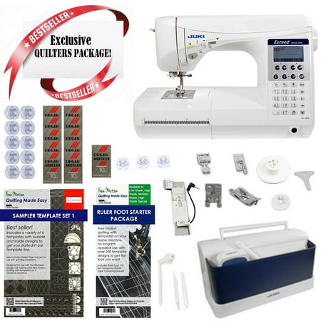 Juki HZL-F300 Exceed Series - Full Sized 9 inch Throat Computer Sewing Quilting Machine w/ Limited time Quilters Package
