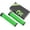 Green, variant on ROCKBROS Bike Handlebar Grips Double Lock-on Ergonomic Bicycle 2.2cm D Non-Slip Rubber Hand Grips for MTB BMX Mountain Bike Scooter