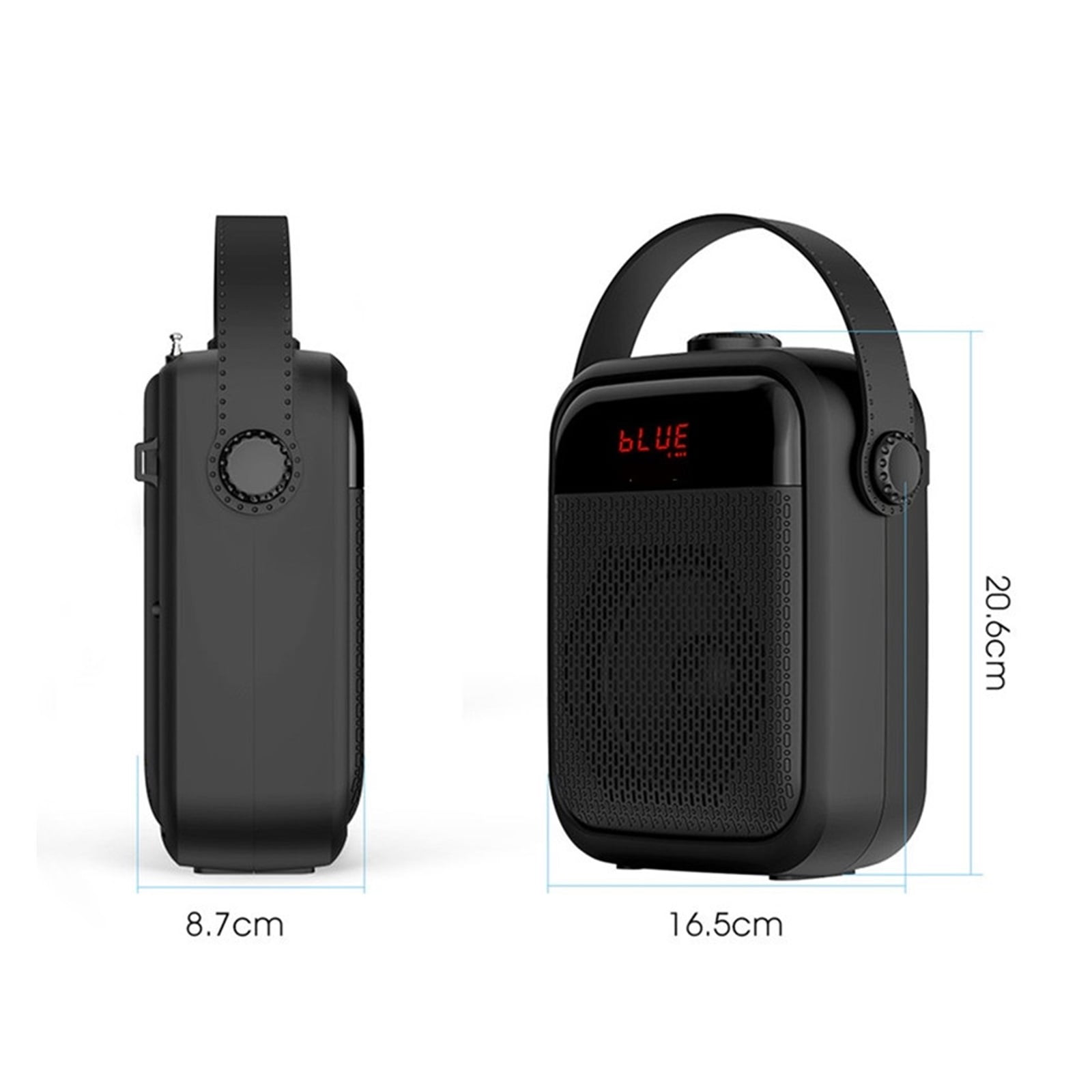 25W Voice Amplifier Wireless Microphone Audio Blue-tooth Speaker Megaphone Loudspeaker Recording FM Radio